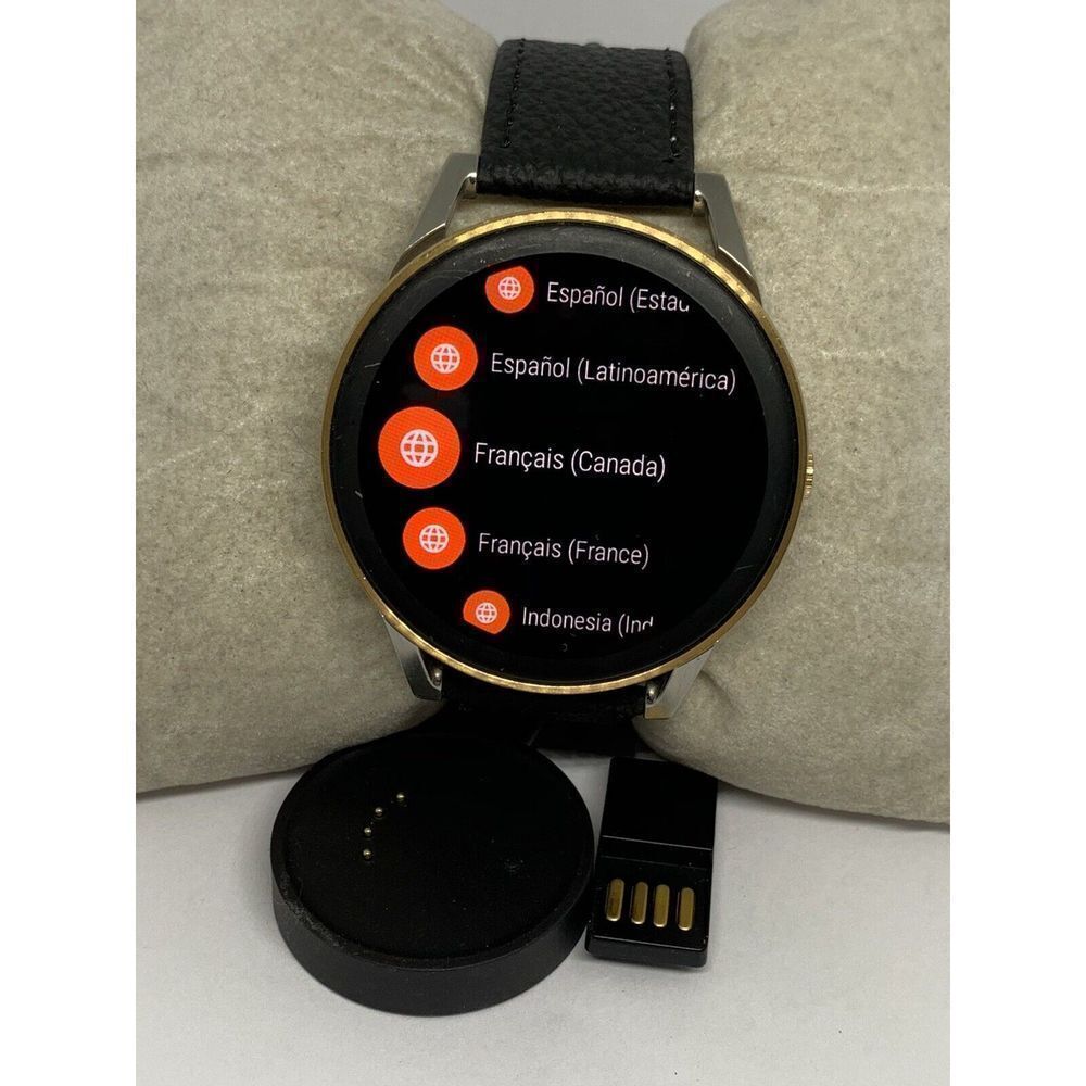 Fossil Gen 3 FTW7001 Black Leather Digital Dial Genuine Smart Watch ZA421